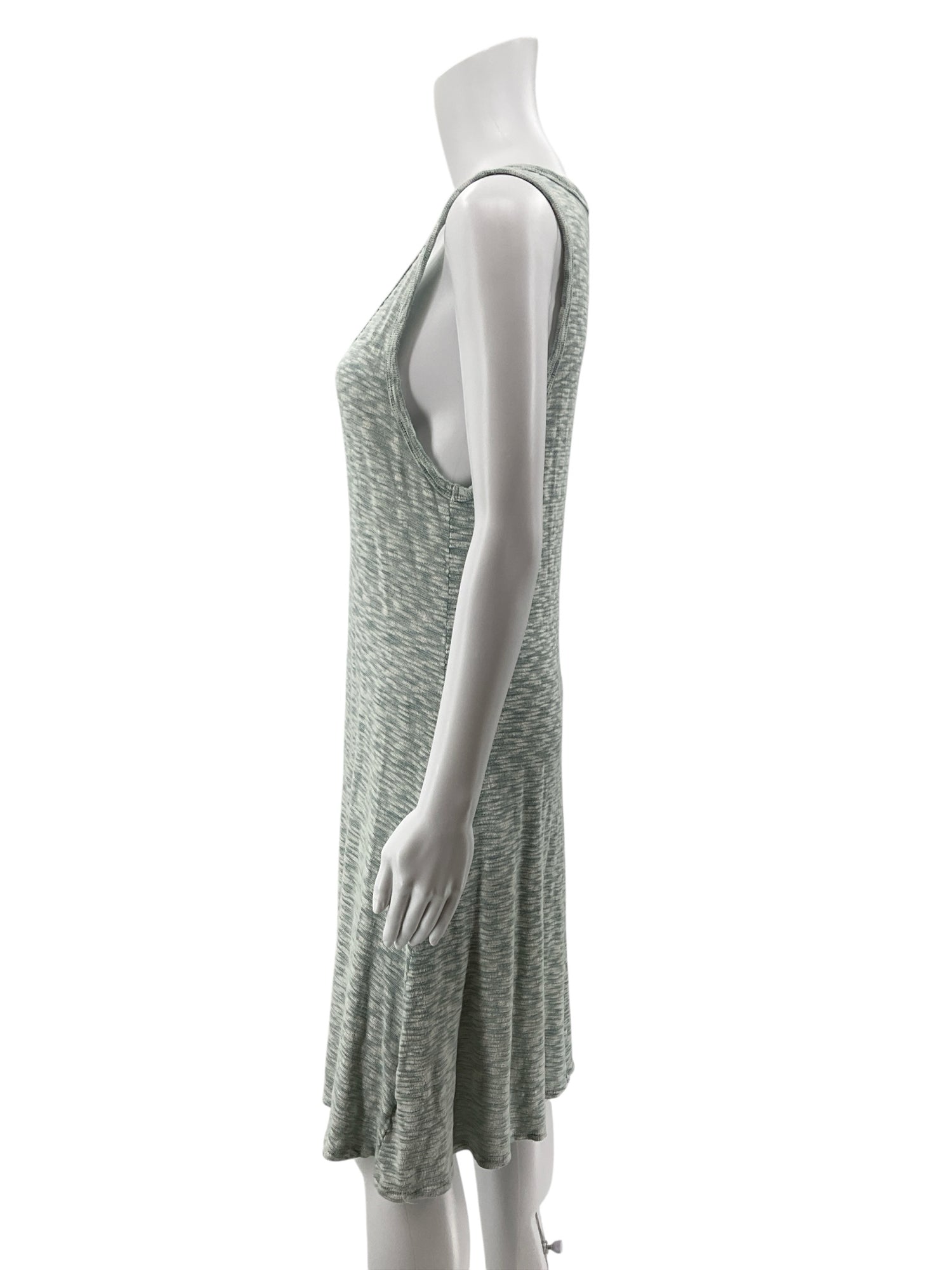 Sol Angeles for Anthropologie Marled Sage Heathered Tank Dress Size Medium