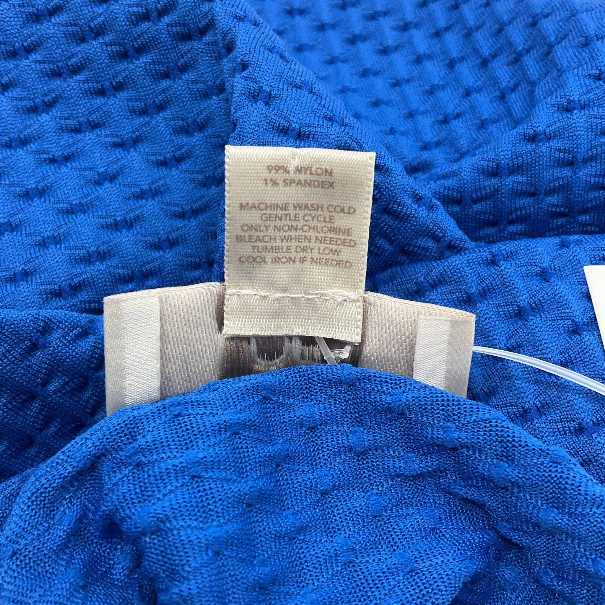 Loft Blue Solid Textured Ladies Pre-Owned Top - Size Small - Margaret’s Fine Consignment