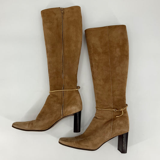 Anne Klein Shoe Tan Suede Boots Size 6