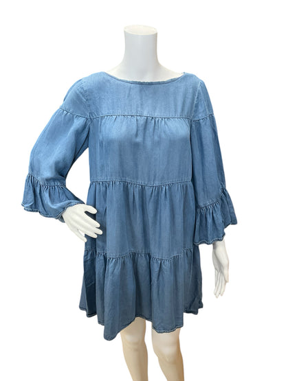 Zara Blue Chambray Dress Size XS