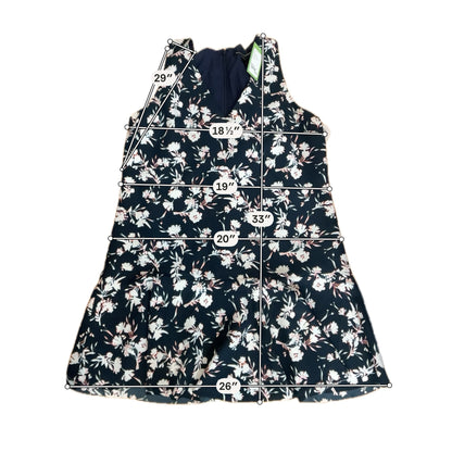 Banana Republic Floral V-Neck Sleeveless Flounce Dress Size 12