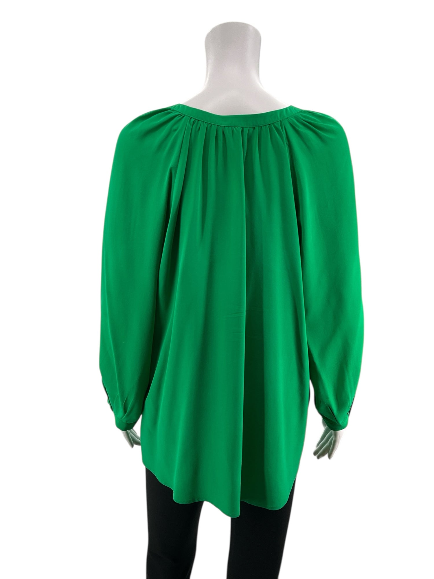 Joie Green Long Sleeve Green Solid Pre-Owned Ladies Casual Top - Size Large - Size L