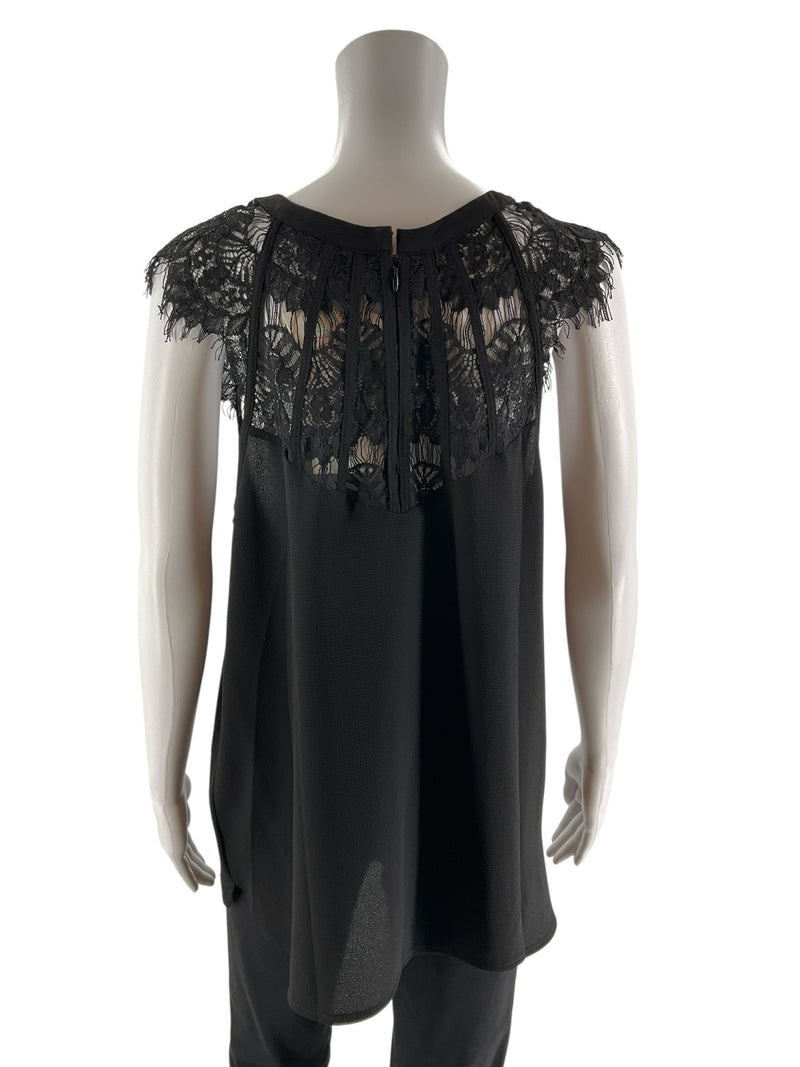 41 Hawthorn Black Lace Pre-Owned Ladies Top - Size Large