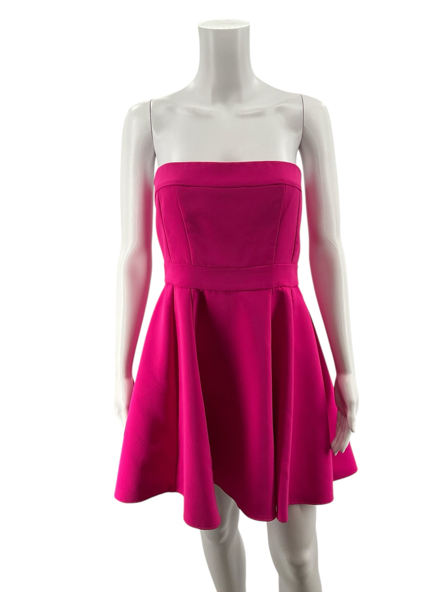 Amanda Uprichard Hot Pink Strapless Mini Dress
