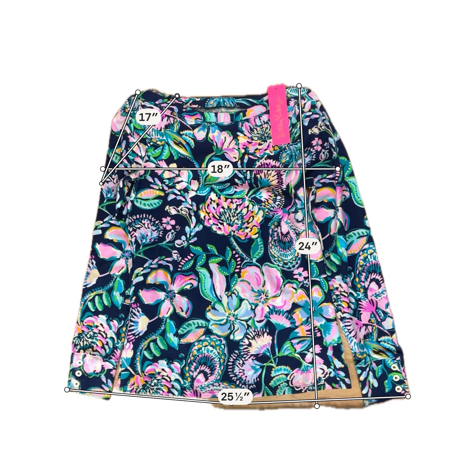 Lilly Pulitzer Nevie Off-Shoulder Top Multi Casa Del Sol Floral S - Downstairs