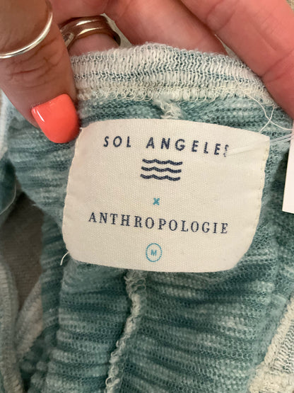 Sol Angeles for Anthropologie Marled Sage Heathered Tank Dress Size Medium