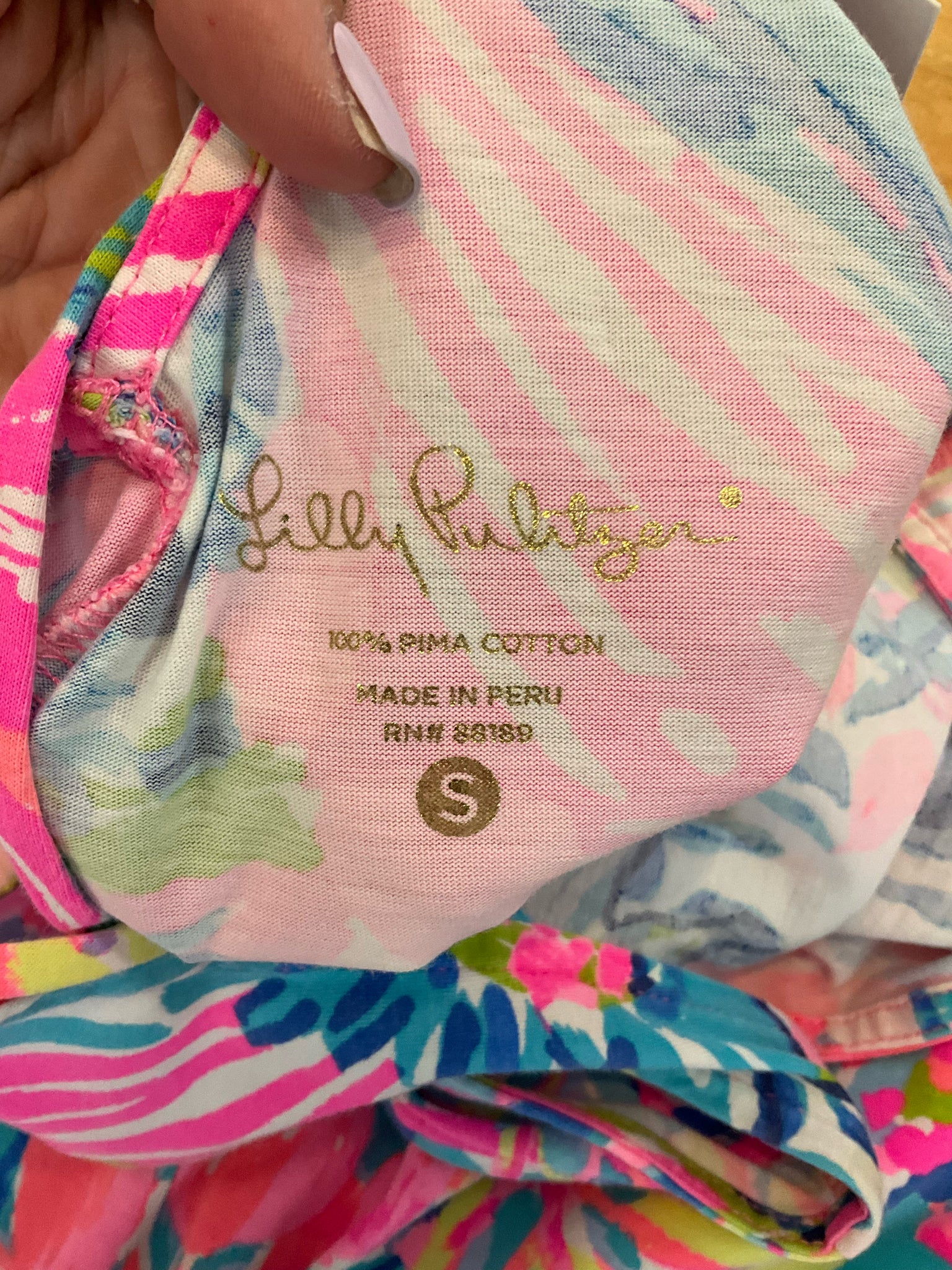 Lilly Pulitzer Nala Soft Shift Dress Turtley Awesome Print Size Small