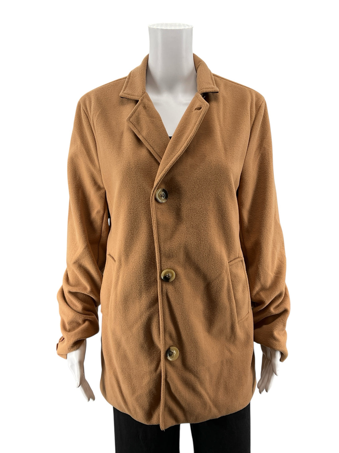 KP Camel Solid Pre-Owned Ladies Blazer - Size Large - ONLINE ONLY