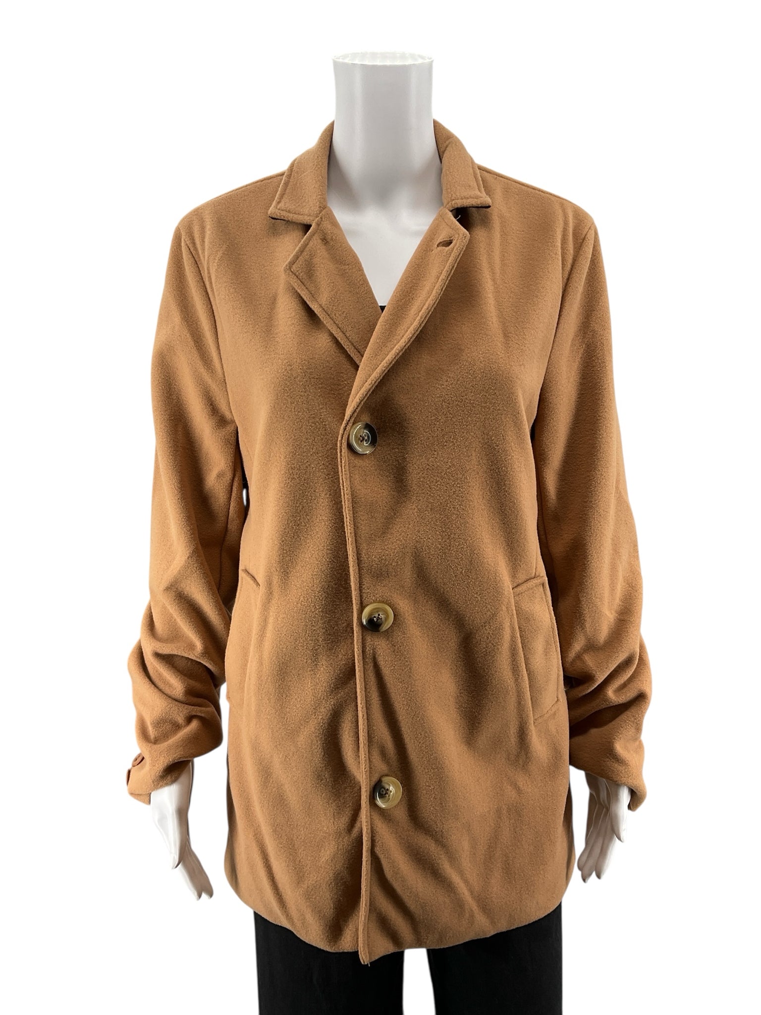 KP Camel Solid Pre-Owned Ladies Blazer - Size Large - ONLINE ONLY