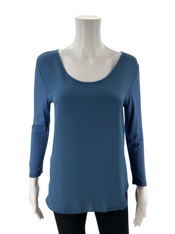 Loft Blue Solid Pre-Owned Ladies New with Tags Top - Size XS