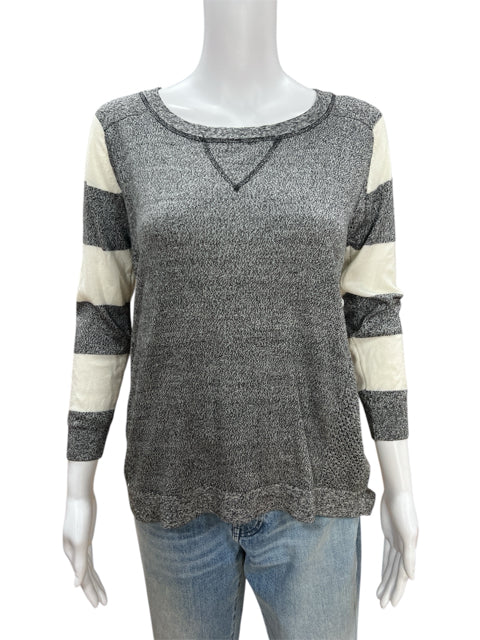 A'ltard State Gray/cream Heathered Top Size Small - front view