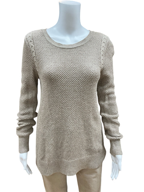 Loft Size Medium Taupe Pre-Owned Sweater, consignment