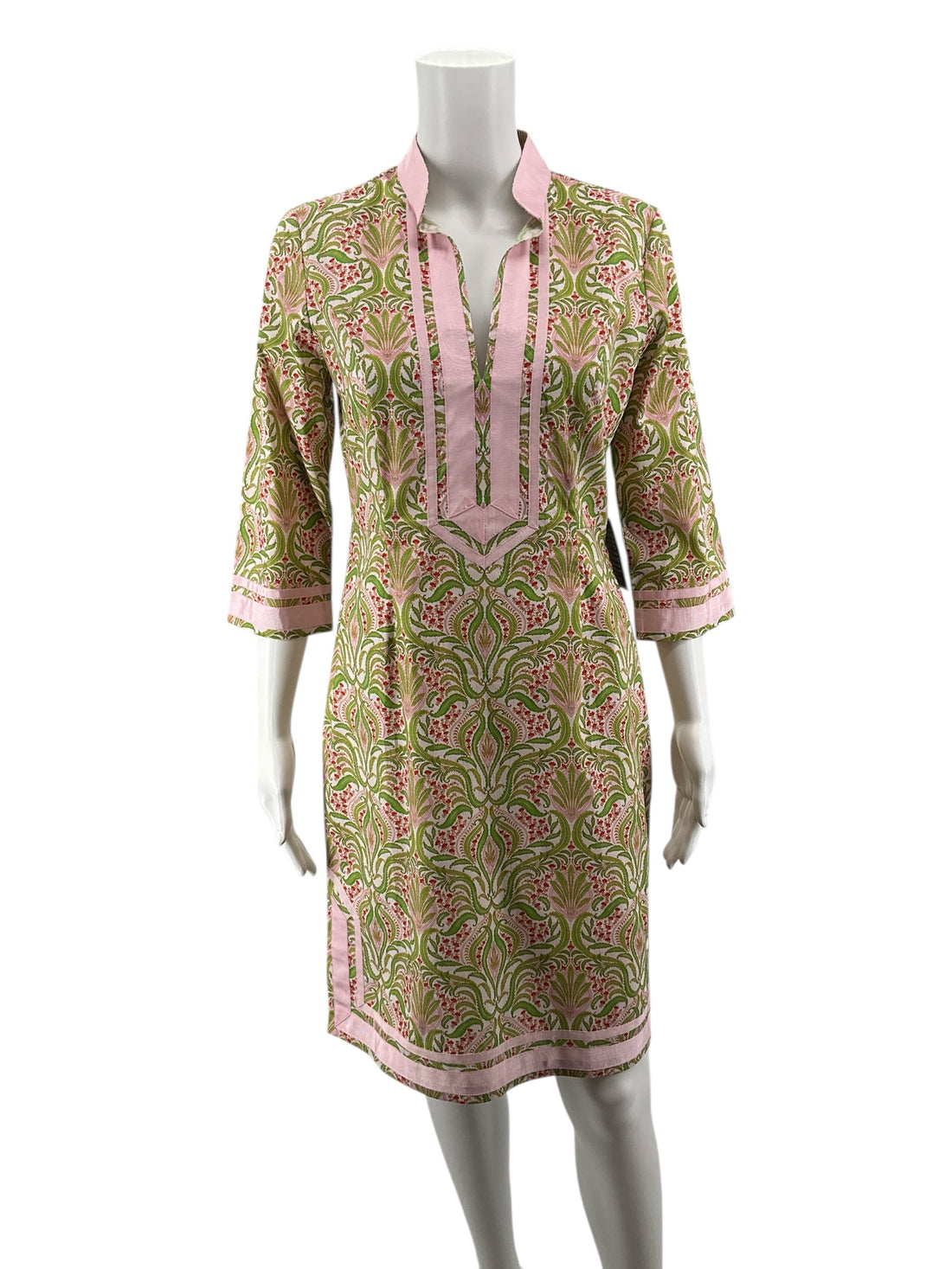 Nicoblu Pink/Green Floral Pre-Owned Ladies New With Tags Dress - Size 2