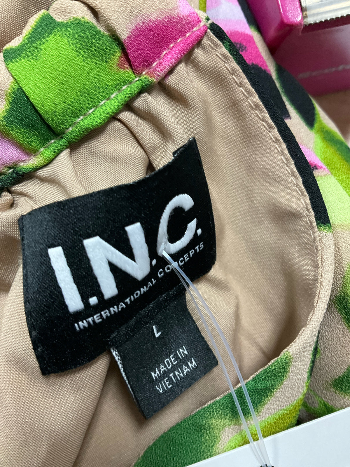 INC International Concepts Floral Chain Halter Top Size Large - ONLINE ONLY