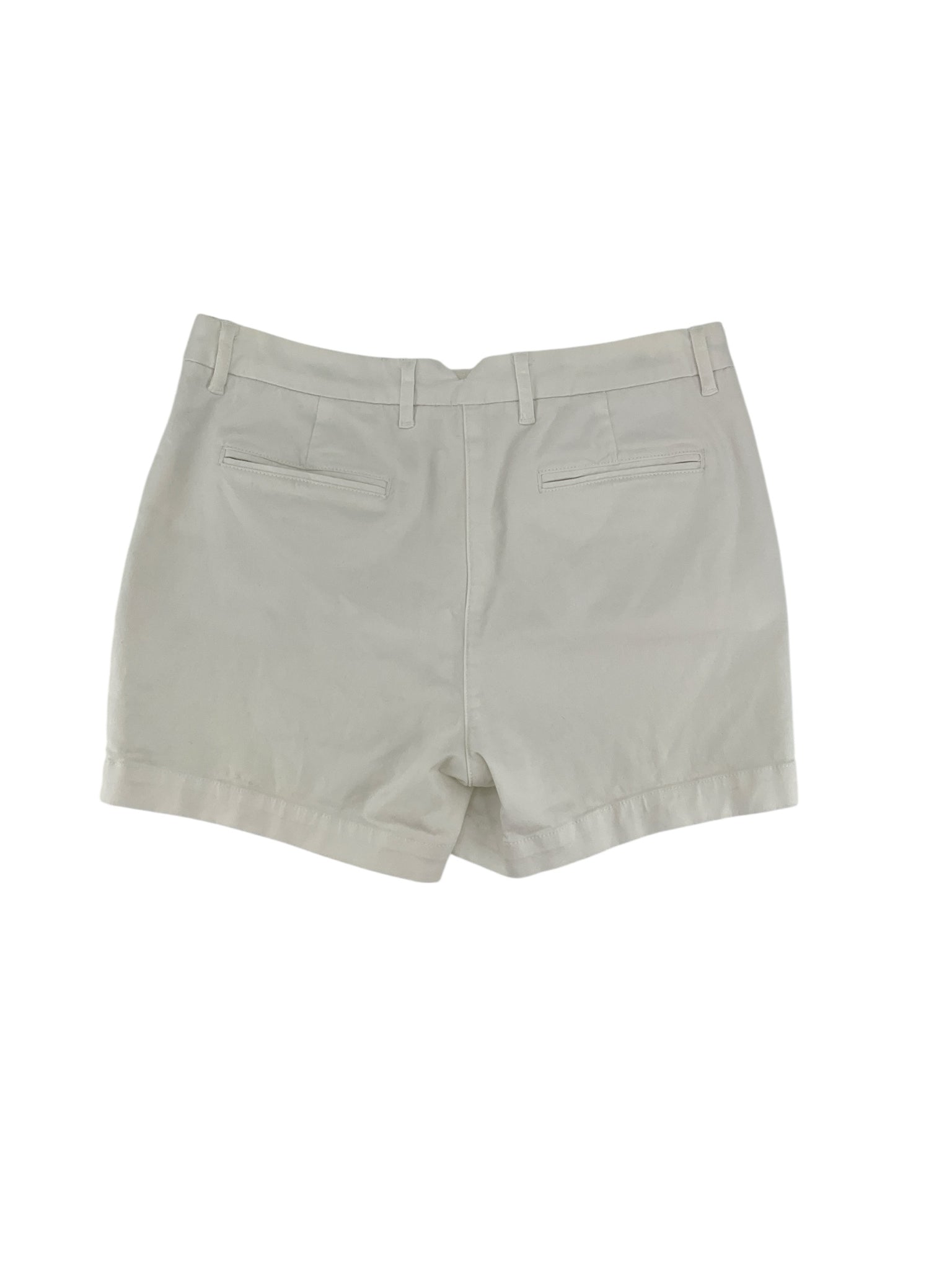 Boden Richmond White Cotton Stretch Chino Shorts Size 6 | 4" Inseam