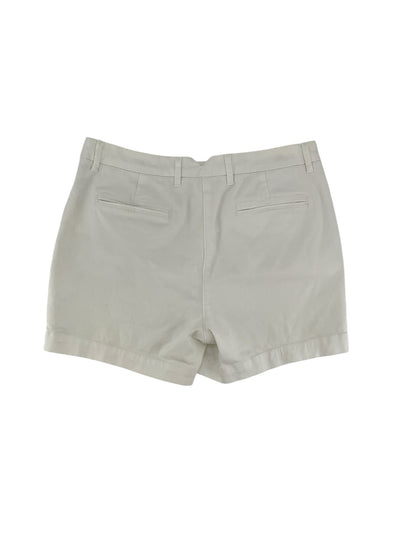 Boden Richmond White Cotton Stretch Chino Shorts Size 6 | 4" Inseam