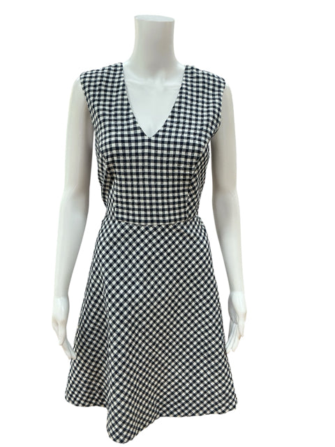 Draper James Gingham Love Circle Dress Navy White Checkered Skater NWT Size 6