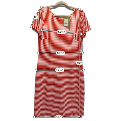 Ann Taylor Red &amp; White Striped Dress – Women’s Size 6 Petite - ONLINE ONLY