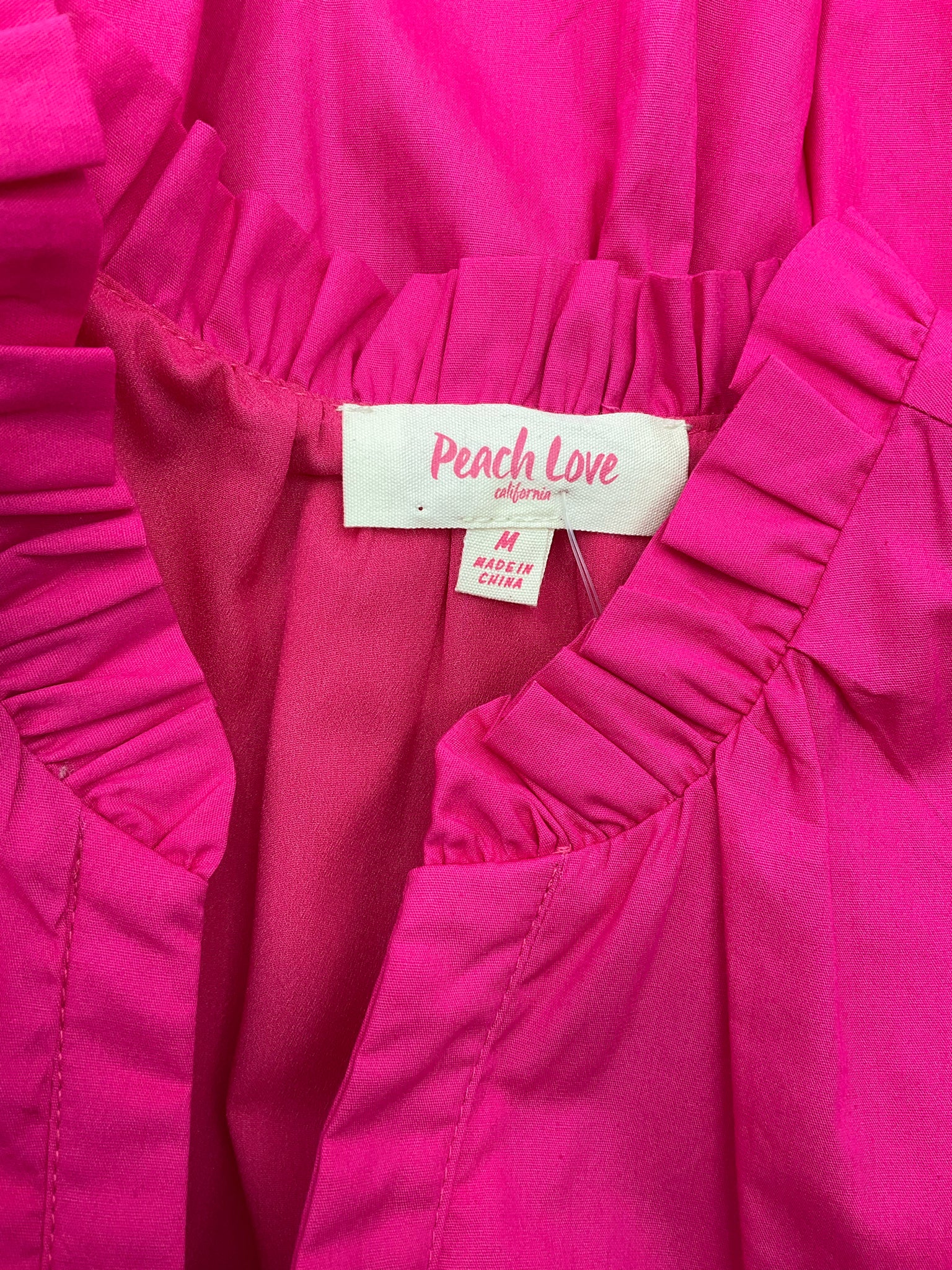 Peach Love Pink Sequins Pre-Owned Ladies Dress - Size Medium