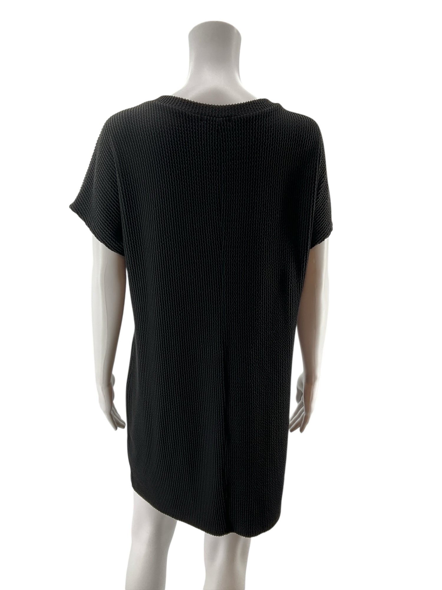 entro Size S Black Ribbed Pre-Owned Ladies Dress