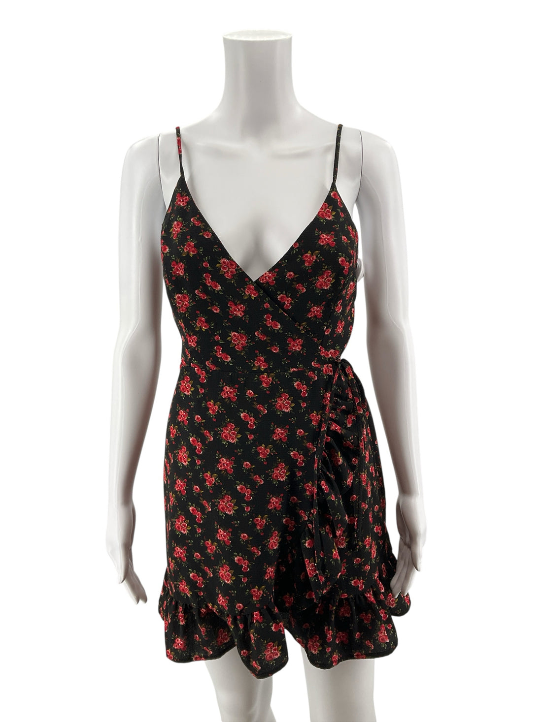 Free People French Quarter Floral Wrap Mini Dress Size XS