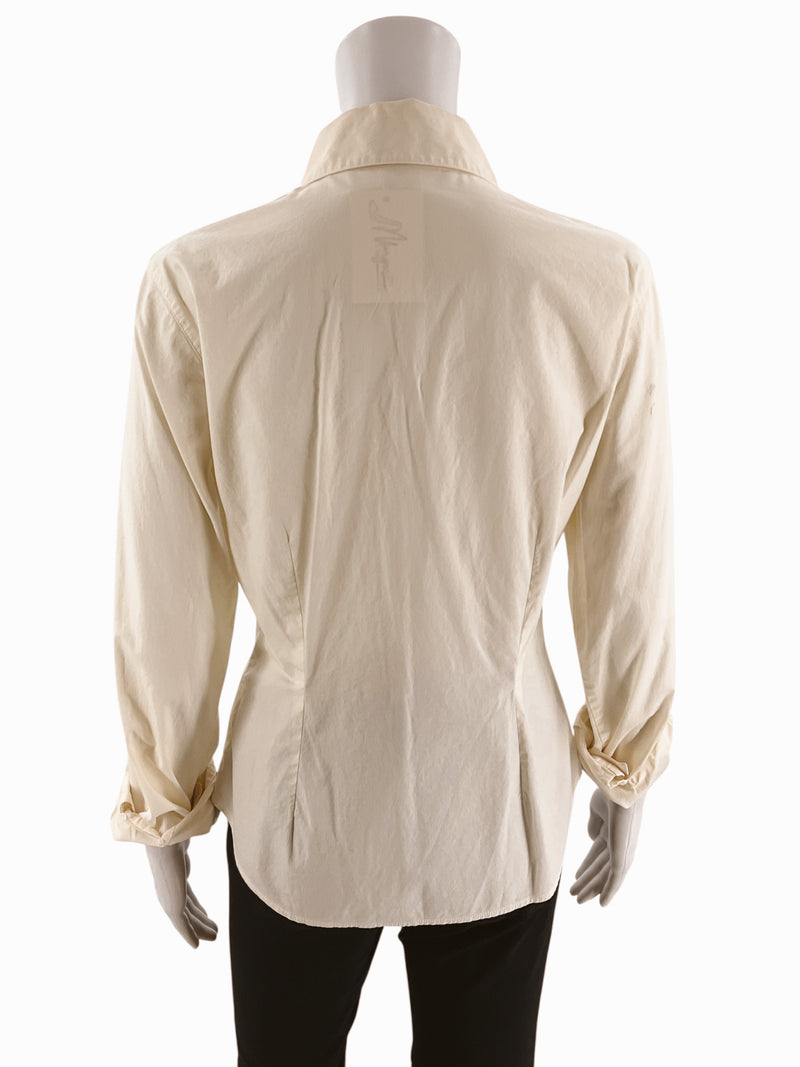 Anne Fontaine White Solid Pre-Owned Ladies Top - Size 2