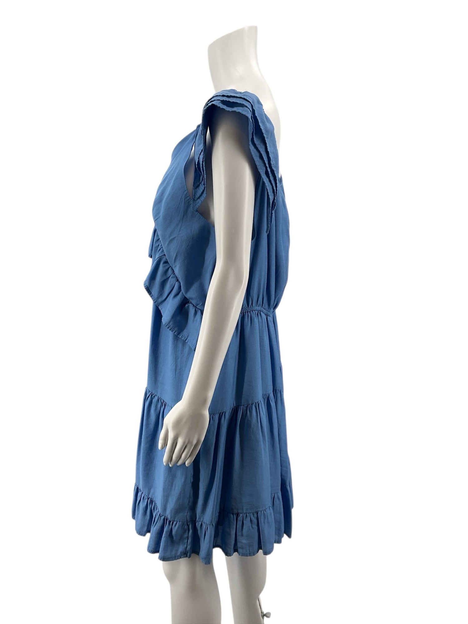 Arula Blue Solid Pre-Owned Ladies Dress - Size XL