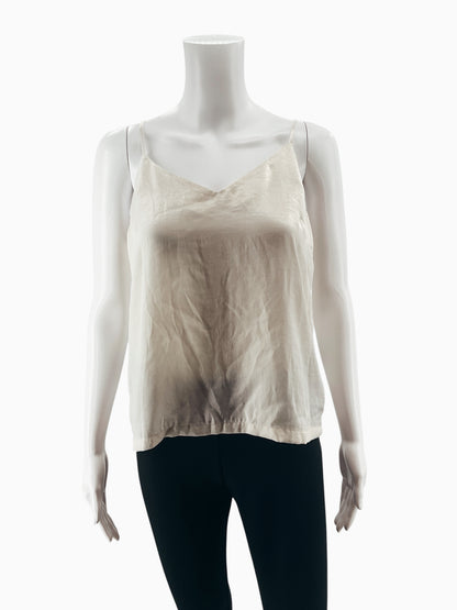 ProloguePrologue Cream Satin V-Neck Cami Top Size S | Adjustable Straps Minimalist