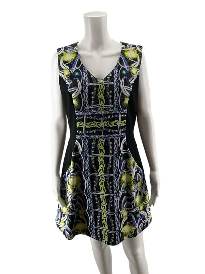 Peter Pilotto Pallas Chain Print Jacquard Dress UK 14 US 10