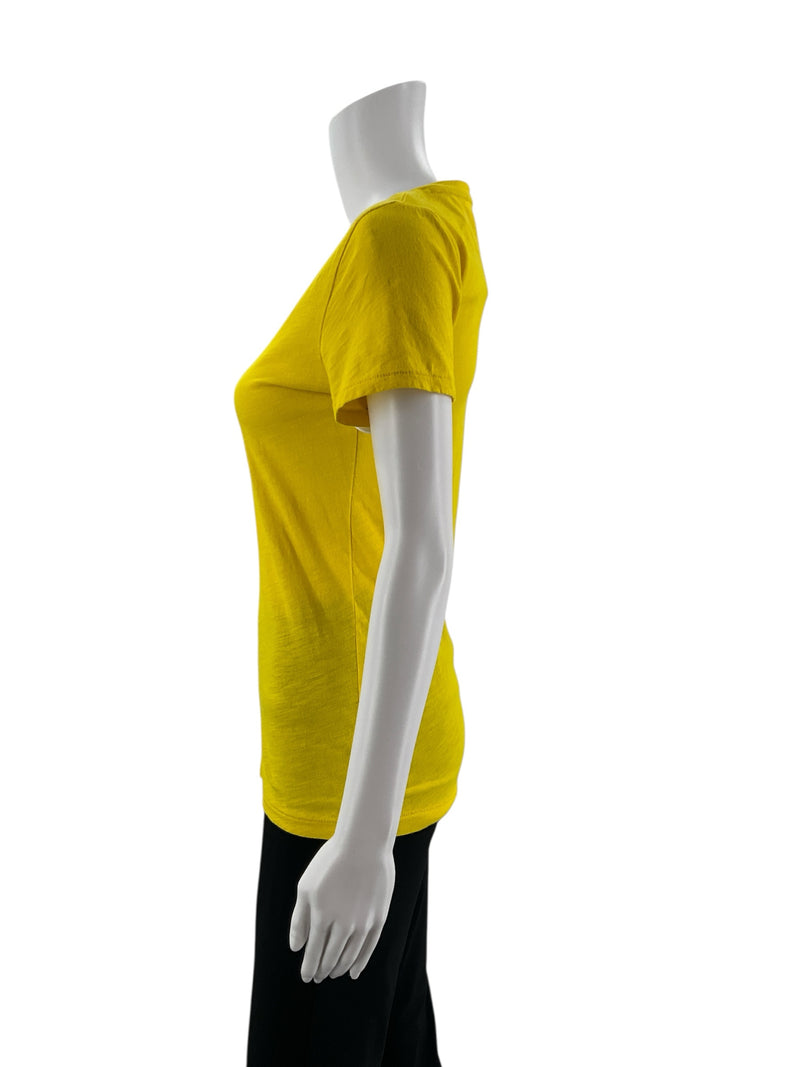 J Crew Yellow Solid Pre-Owned Ladies Top - Size XS