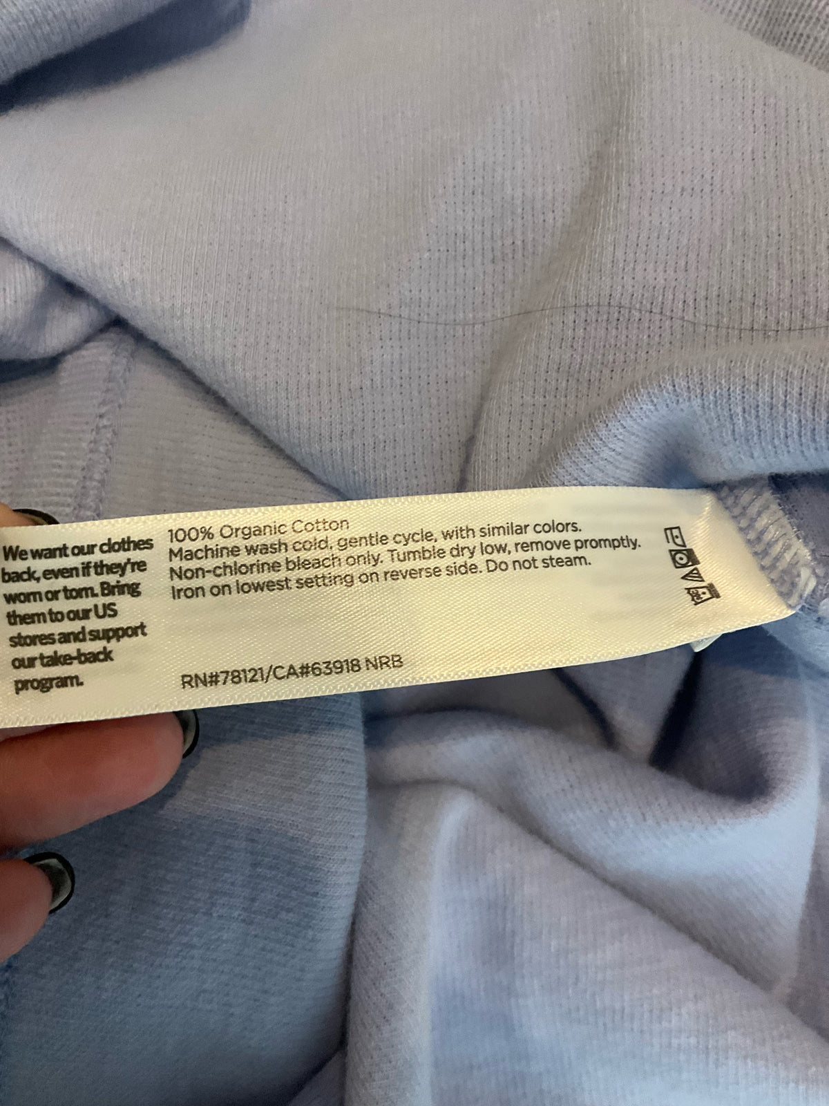 Eileen Fisher Organic Cotton Waffle Knit Boxy Top Size XS Lavender - Downstairs