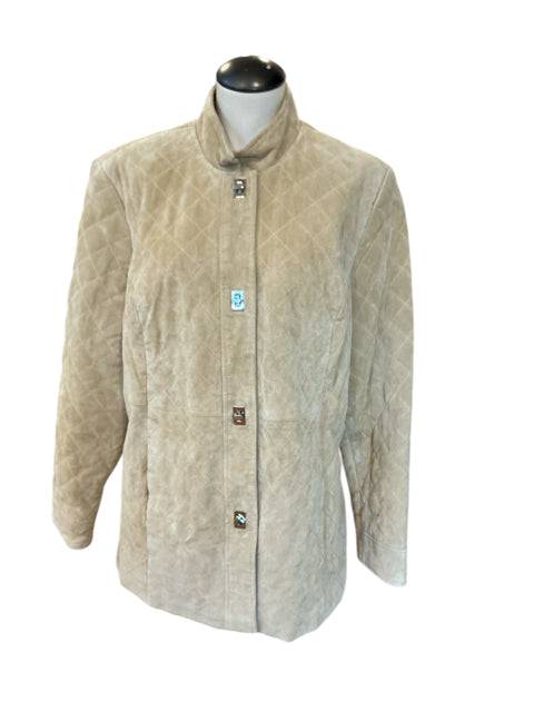 Terry Lewis Leather Jacket Size Large - Margaret’s Fine Consignment