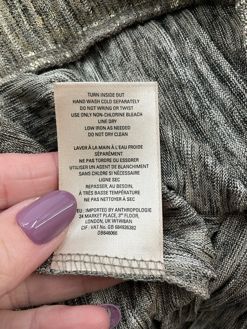 Elevenses Gold Sparkle Pre-Owned Ladies Pants - Size Large