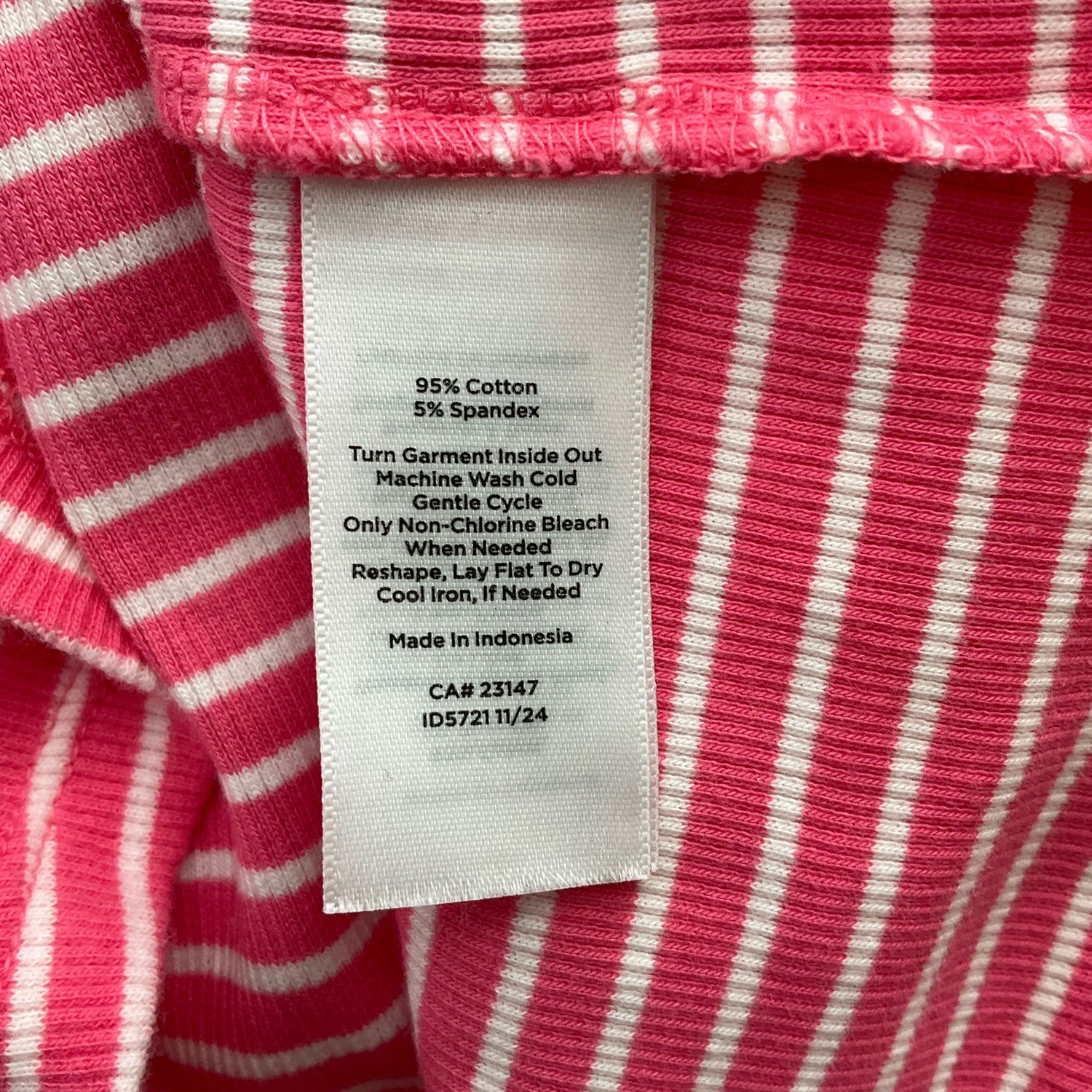 Talbots Pink/White Stripe Pre-Owned Ladies Top - Size Medium - Margaret’s Fine Consignment