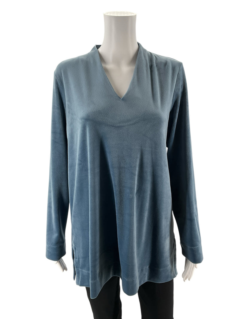 J Jill Blue Velvet Pre-Owned Ladies Top - Size Medium