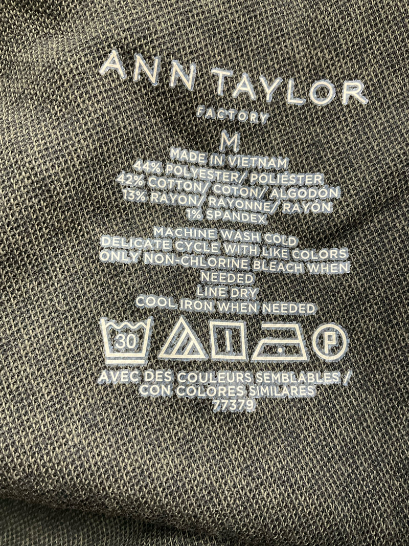 Ann Taylor Olive/Black Checkered Pre-Owned Ladies Pants - Size Medium