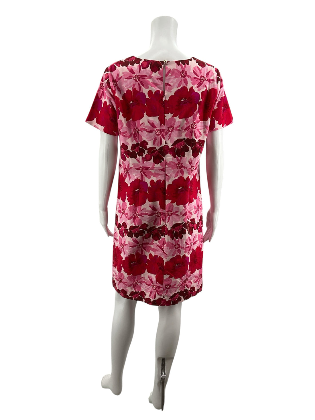 Talbots Pink/Red Floral Pre-Owned Ladies Dress - Size 8