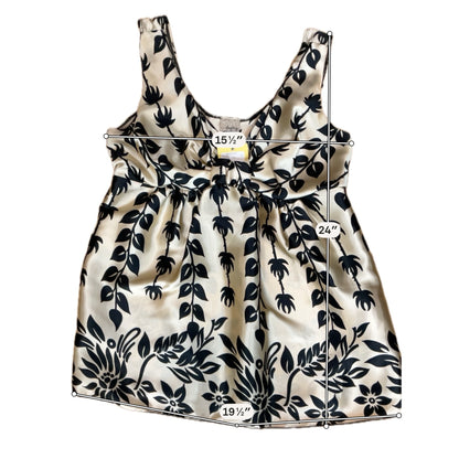 Day to Eve Beginnings Tropical Satin Babydoll Cami Top Size Small