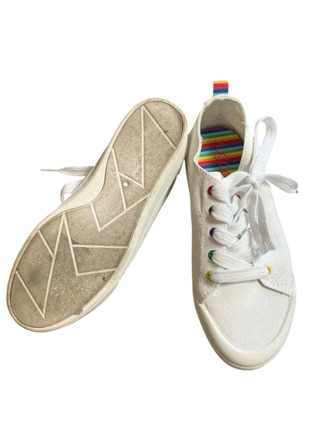 Sugar Shoe Size 8 white/rainbow Solid Pre-Owned Ladies Sneakers