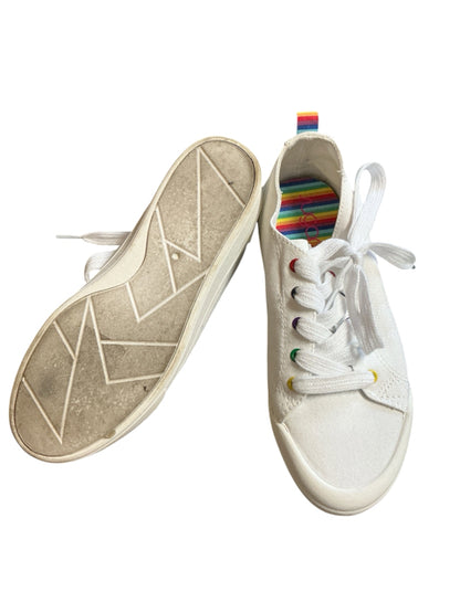 Sugar Shoe Size 8 white/rainbow Solid Pre-Owned Ladies Sneakers