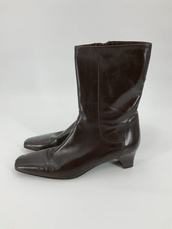 Cole Haan Brown Solid Pre-Owned Ladies Boots - Size 10