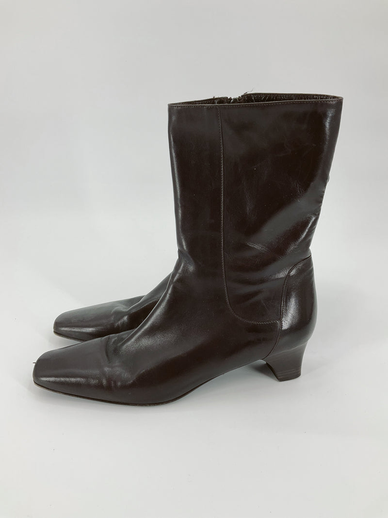 Cole Haan Brown Solid Pre-Owned Ladies Boots - Size 10
