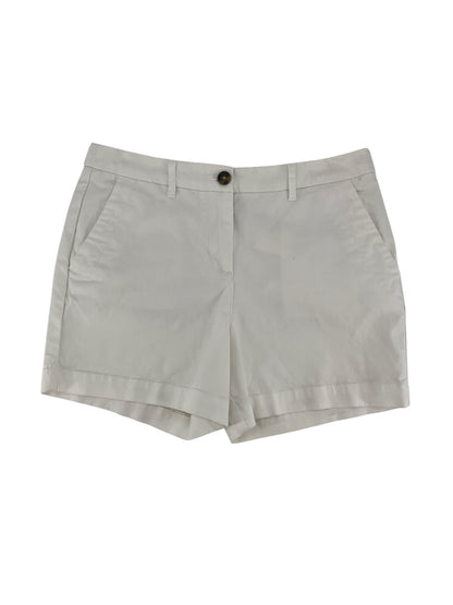 Boden Richmond White Cotton Stretch Chino Shorts Size 6 | 4" Inseam