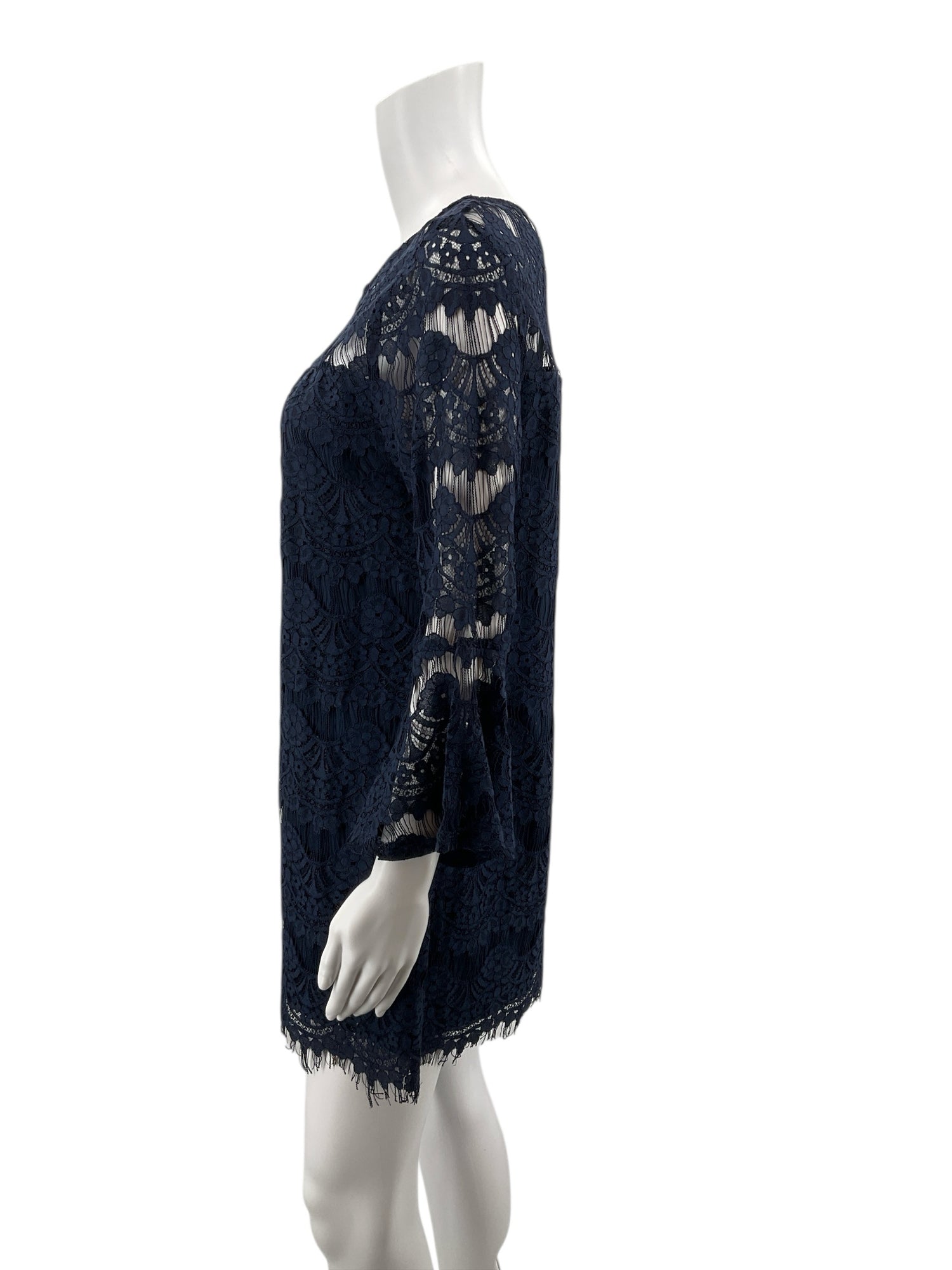 Speechless Navy Lace Pre-Owned Ladies Dress - Size Small