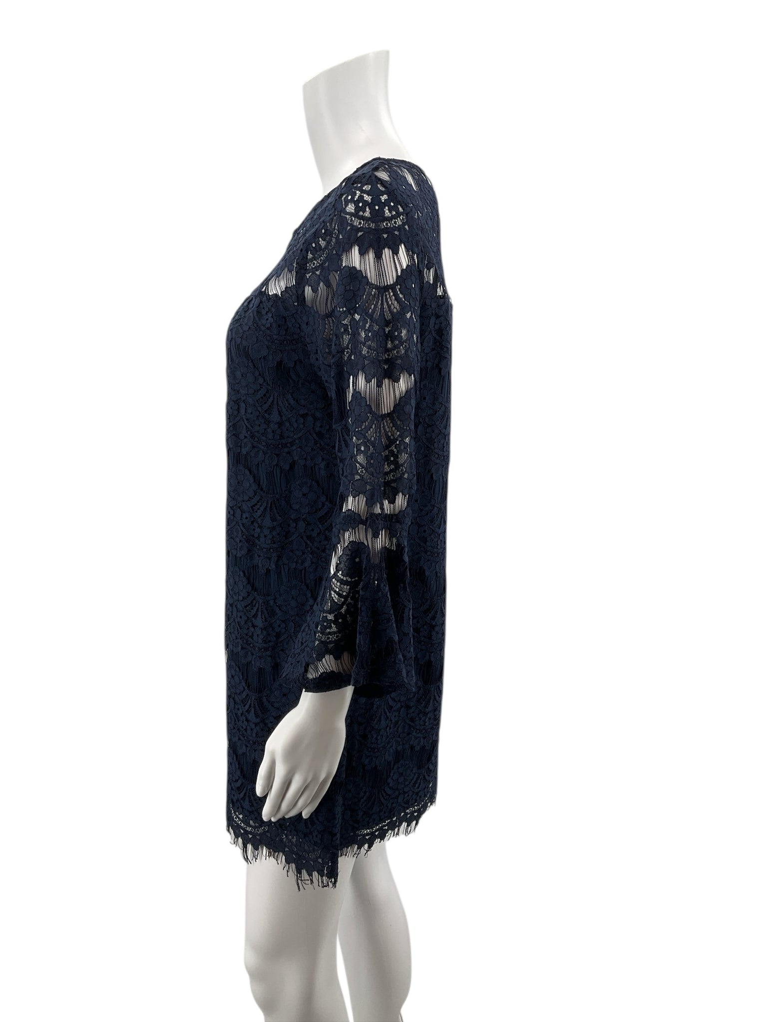 Speechless Navy Lace Pre-Owned Ladies Dress - Size Small