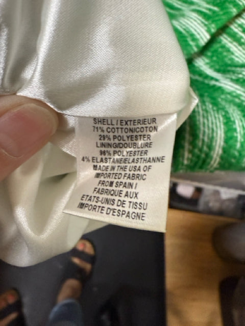 Milly Textured Bouclé Knit Sheath Dress Green White Size 14 Made in USA