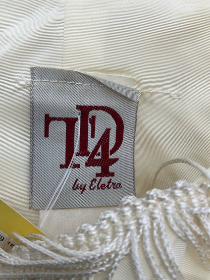 TLD by Eletra Cream Cocktail TD4 by Electra Cream Fringe Pre-Owned Ladies Dress - Size 5 - Size s
