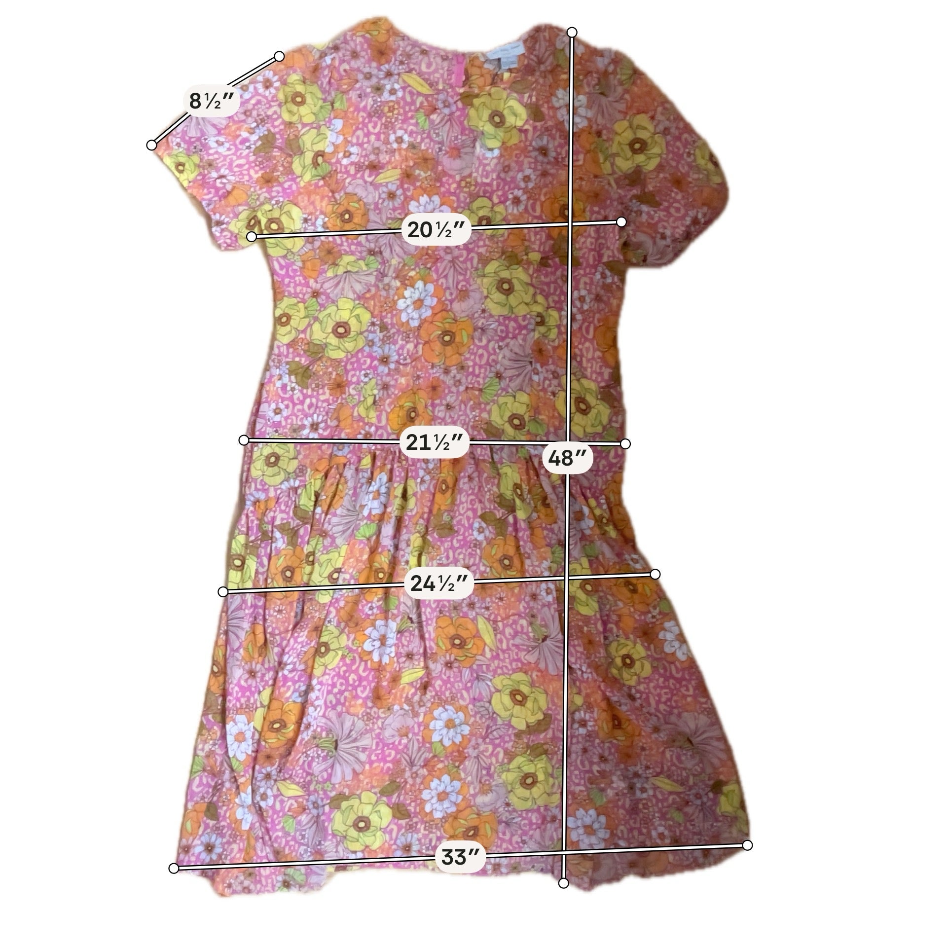 Never Fully Dressed Yellow/Pink/Orange Maxi Vienna Floral Wrap Dress UK 16 / US 12 NWT - Size 16