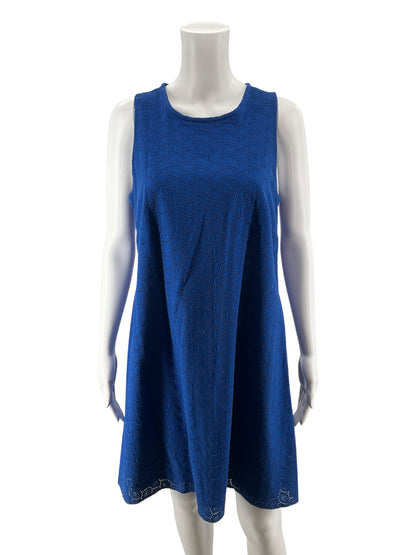 Calvin Klein Size 6 Blue Solid Pre-Owned Ladies Dress