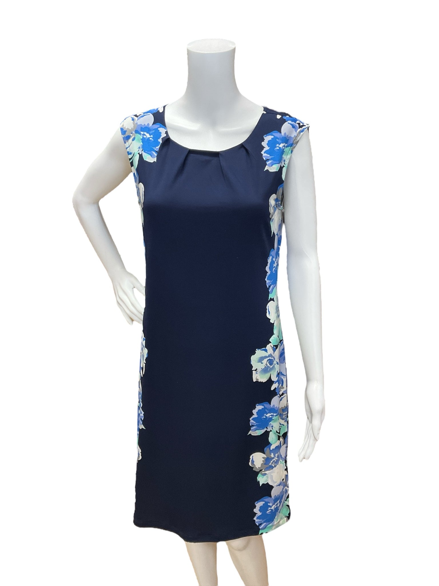 Apt.9 Size XS Navy/blue Floral Pre-Owned Dress